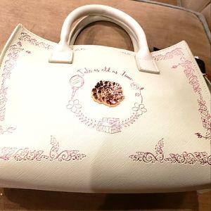 NWT Loungefly Beauty and the Beast "Tale as Old as Time" Cream/Rose Gold Purse